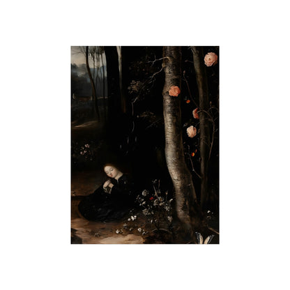 Roses at the Treeline, fine art paper print, view 4
