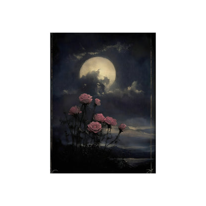 Roses Under the Full Moon, art print, view 3