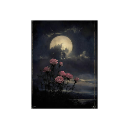 Roses Under the Full Moon, art print, view 4