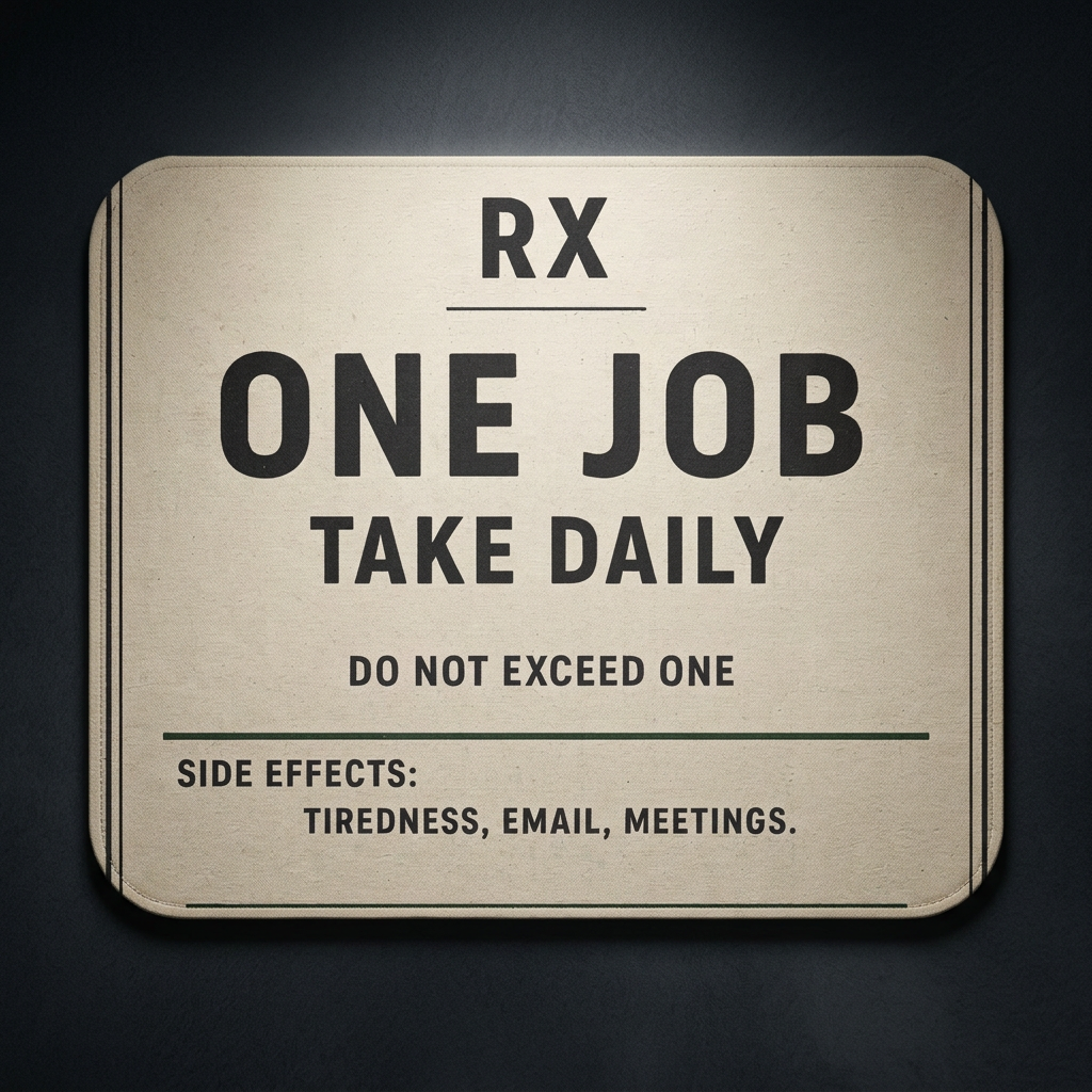 Funny Office Mouse Pad – RX One Job Take Daily