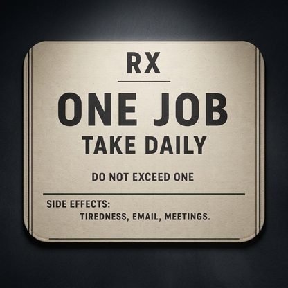 Funny Office Mouse Pad – RX One Job Take Daily