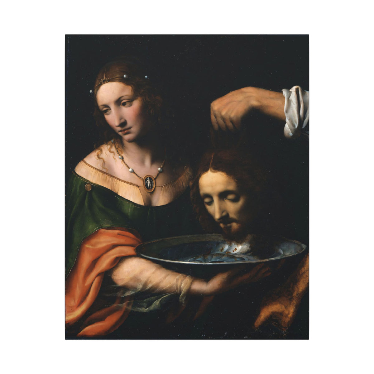 Salome with the Head of Saint John the Baptist by Bernardino Luini — fine art reproduction product image