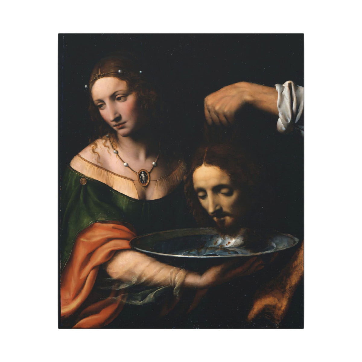 Salome with the Head of Saint John the Baptist by Bernardino Luini — fine art reproduction product image