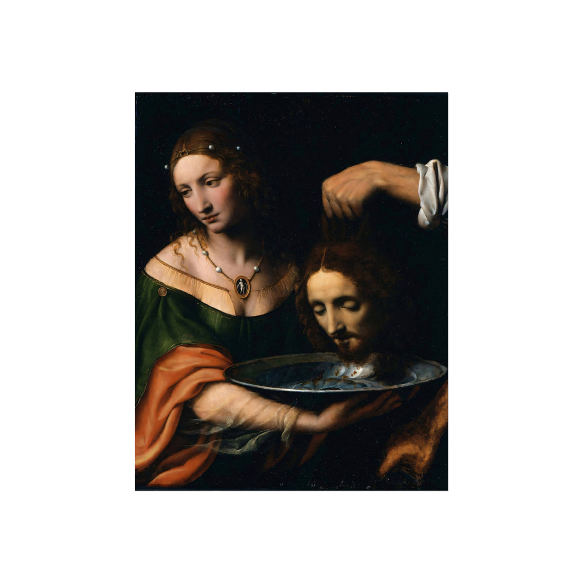 Salome with the Head of Saint John the Baptist by Bernardino Luini — fine art reproduction product image