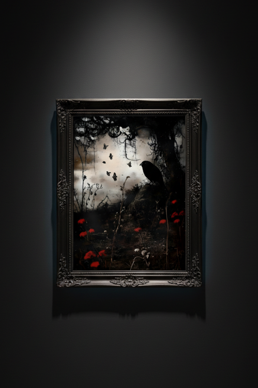 Scarlet Hill, fine art paper print