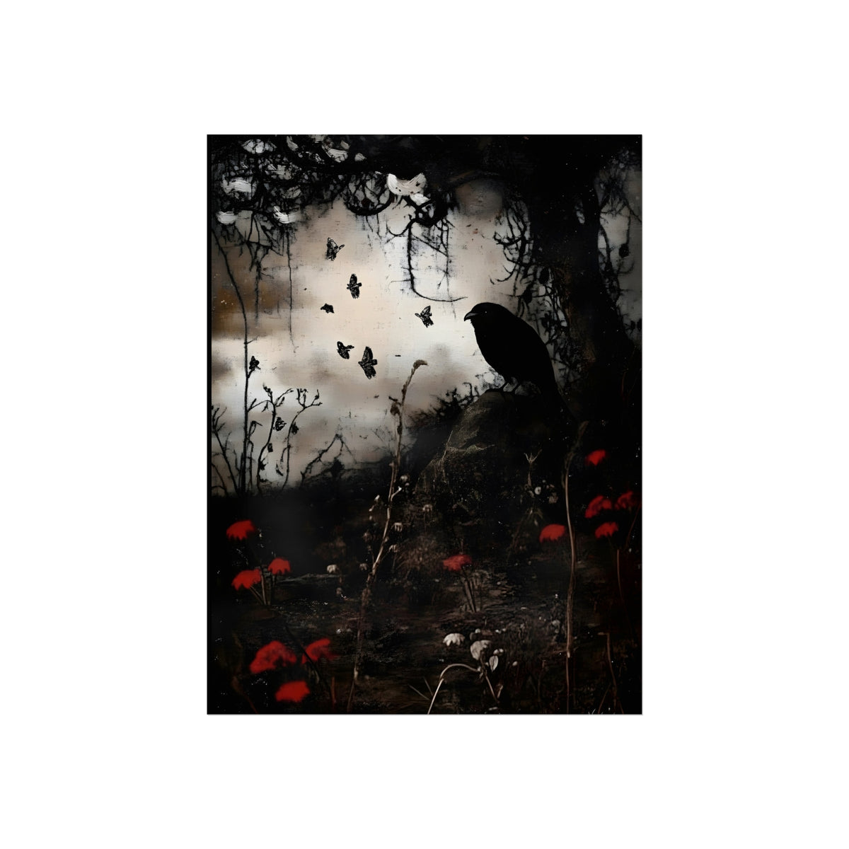 Scarlet Hill, fine art paper print, view 2