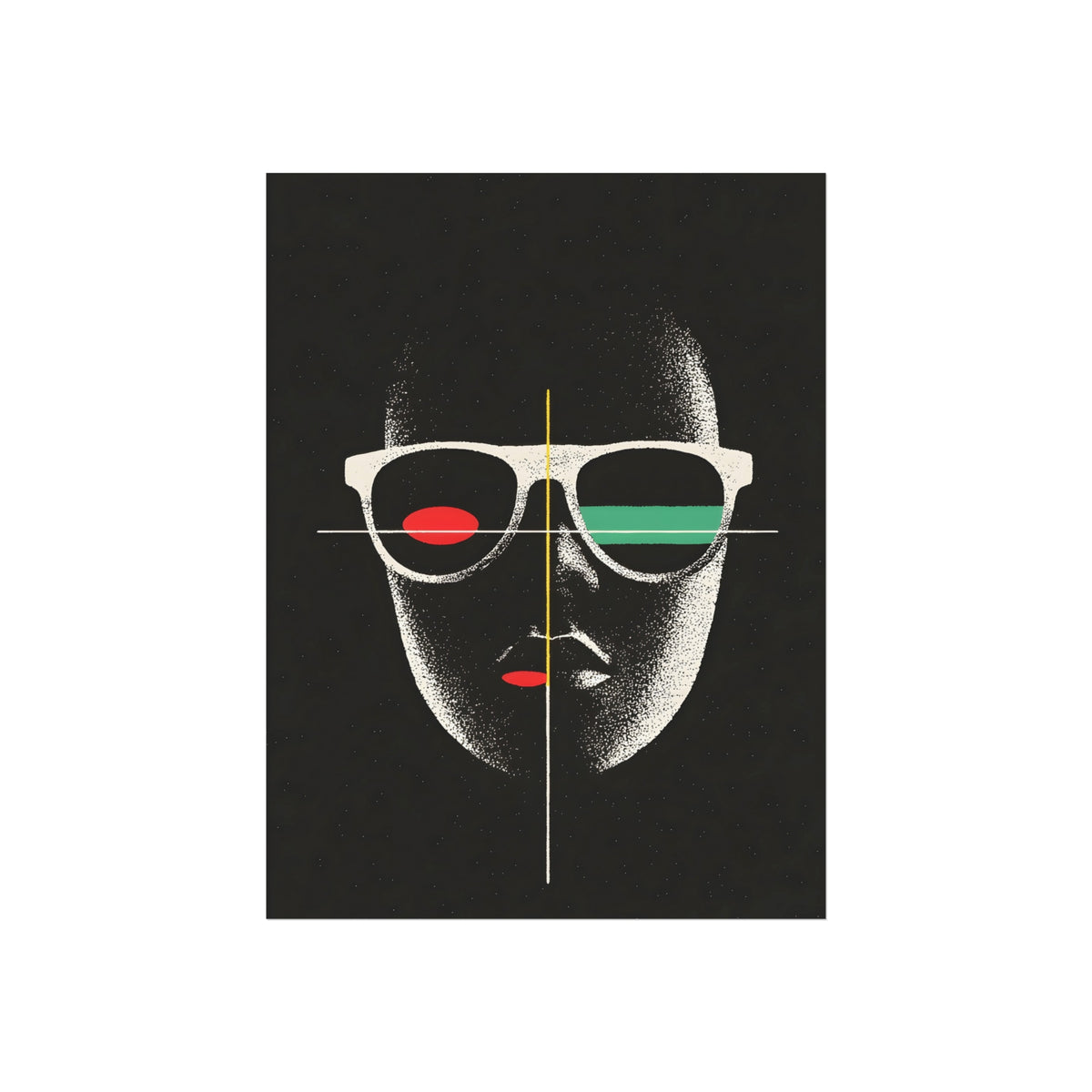 Signal Face, art print, view 2