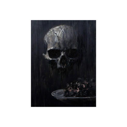 Skull in the Rain, art print, view 2