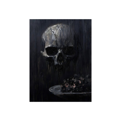 Skull in the Rain, art print, view 3