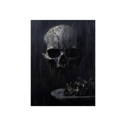 Skull in the Rain, art print, view 4
