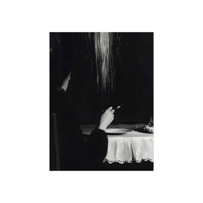 Smoke at the Lace Table, art print, view 2