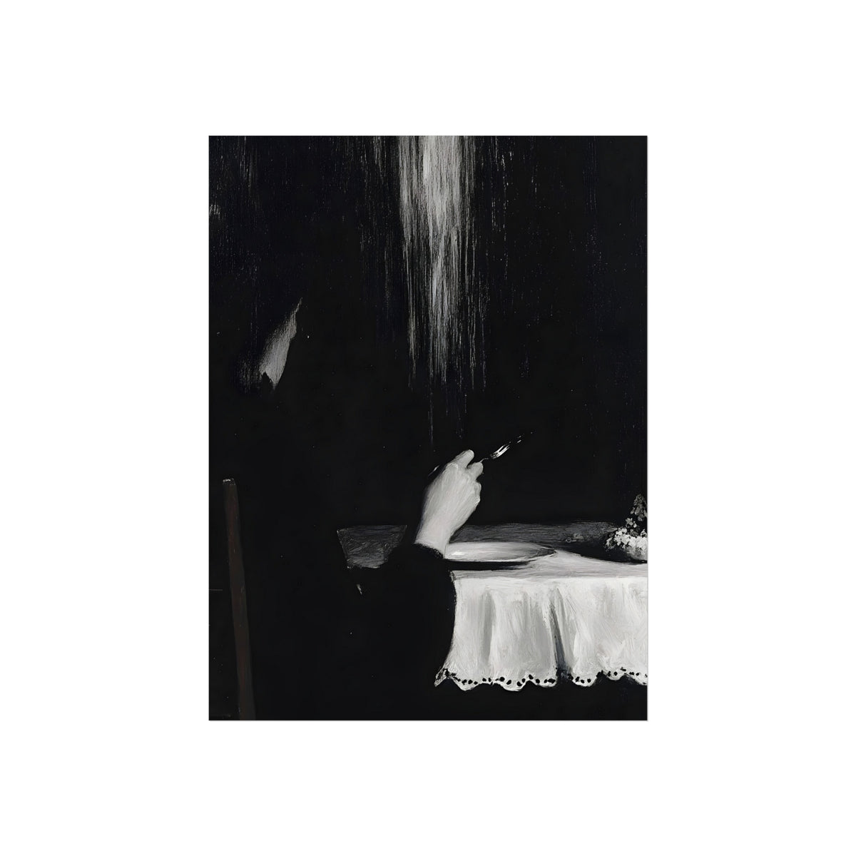 Smoke at the Lace Table, art print, view 4