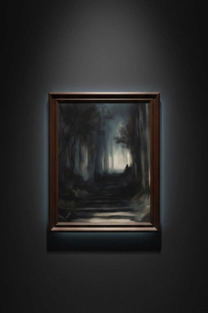 Stairway Through the Mist, art print