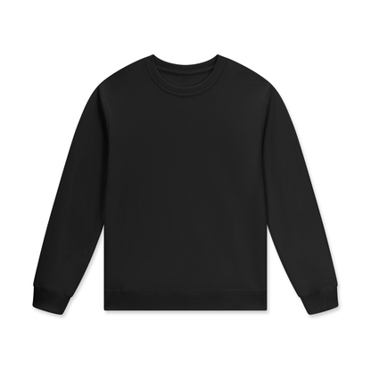 Streetwear Unisex Cotton Pullover in black beauty