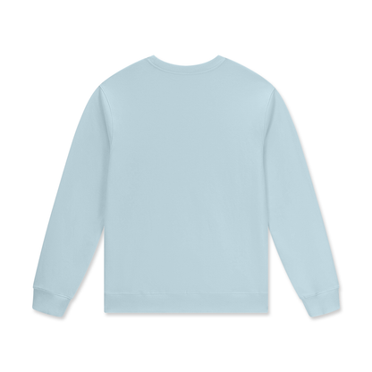 Streetwear Unisex Cotton Pullover in ice water, alternate angle