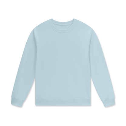 Streetwear Unisex Cotton Pullover in ice water