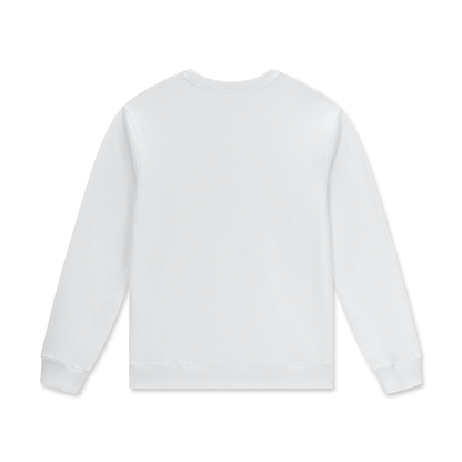 Streetwear Unisex Cotton Pullover in lucent white, alternate angle