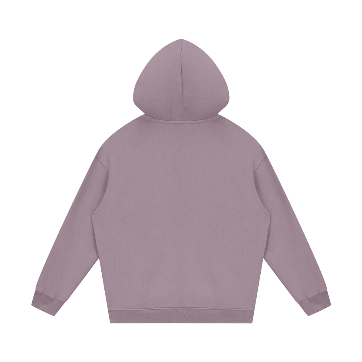 Streetwear Unisex Fleece Hoodie in ash purple, alternate angle