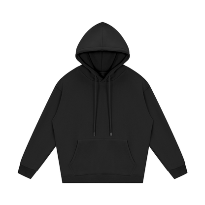 Streetwear Unisex Fleece Hoodie in black