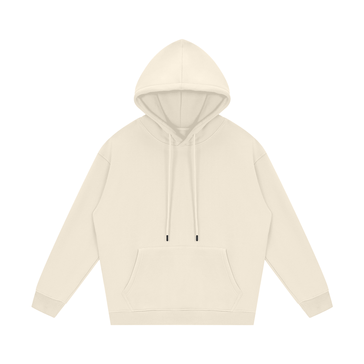 Streetwear Unisex Fleece Hoodie in cream apricot