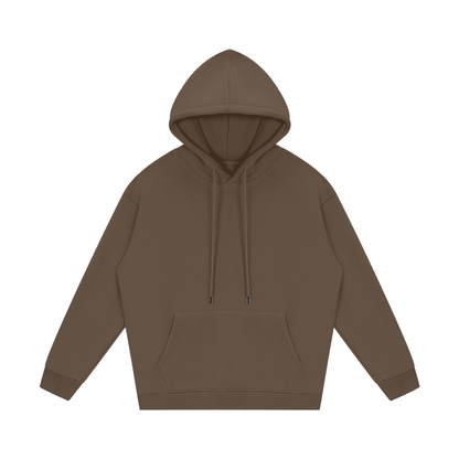 Streetwear Unisex Fleece Hoodie in dark brown