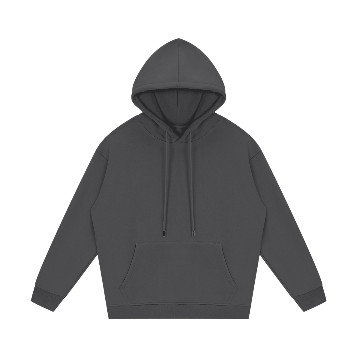 Streetwear Unisex Fleece Hoodie in dark gray