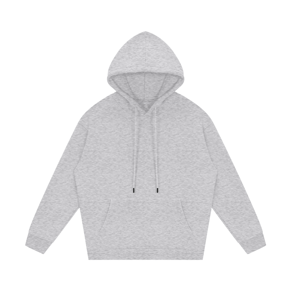 Streetwear Unisex Fleece Hoodie in flower gray