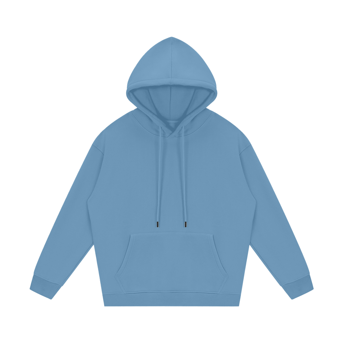 Streetwear Unisex Fleece Hoodie in medium blue