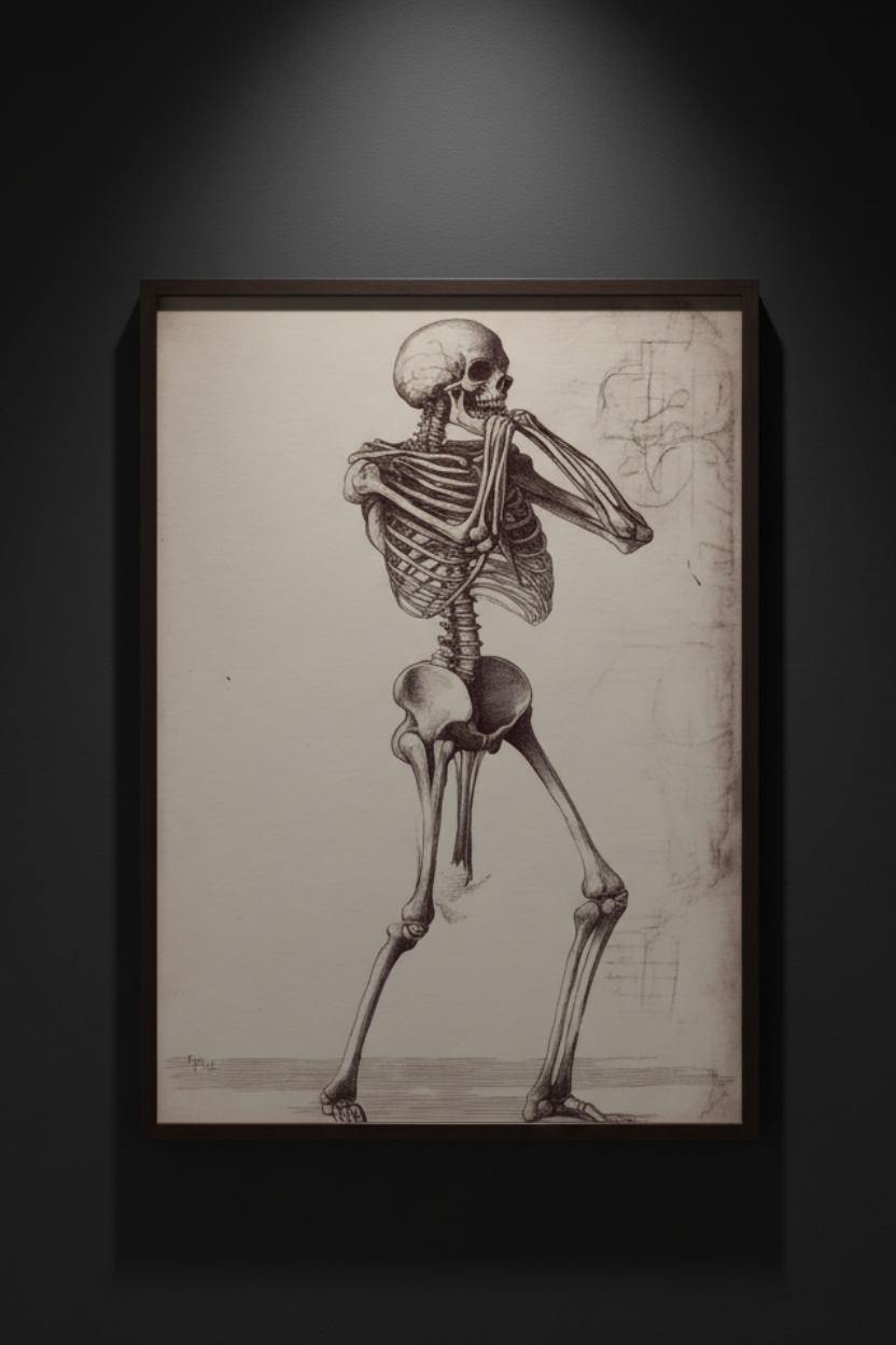 Study of Motion and Bone, art print