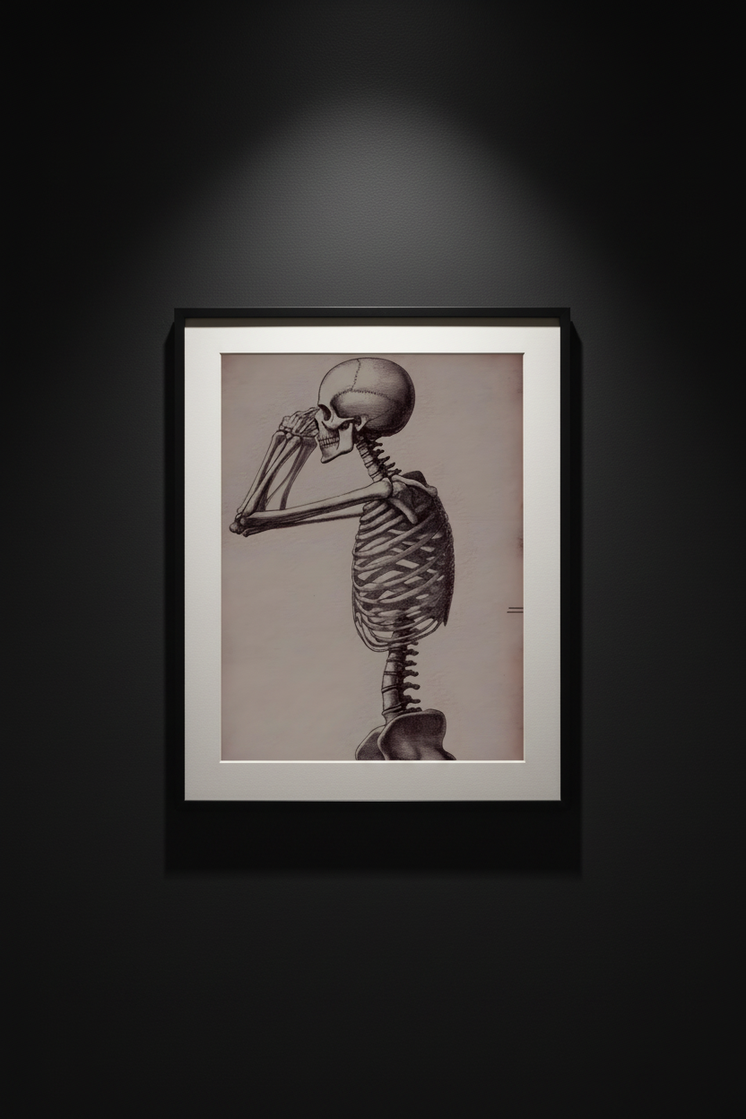The Anatomist's Profile, art print