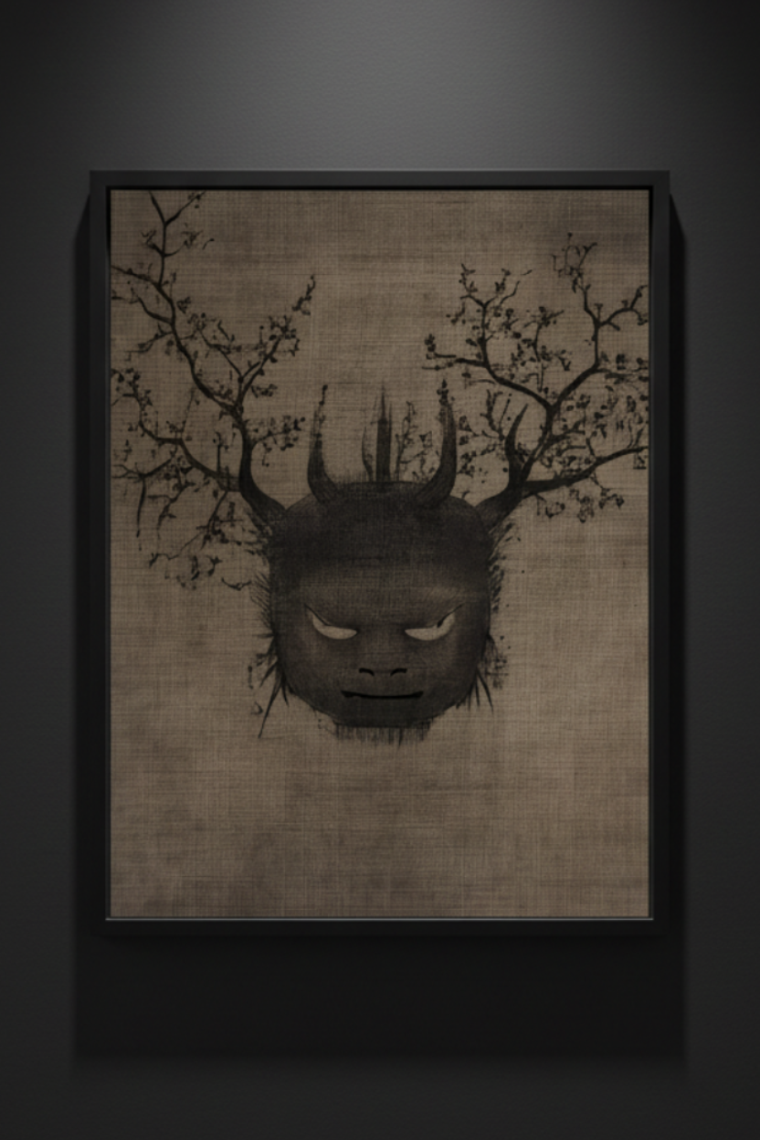 The Antlered Silence, fine art poster