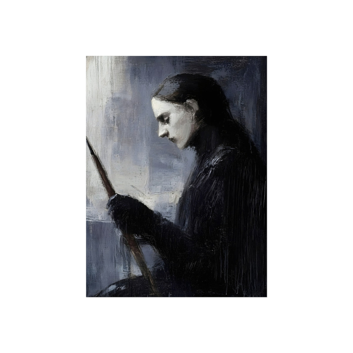 The Archer in Blue Gray, art print, view 4