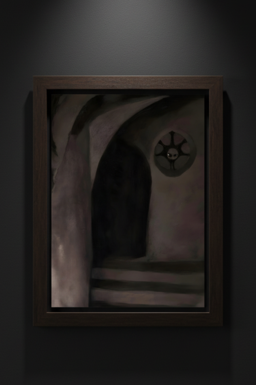 The Archway Between | Gothic Architecture Fine Art Paper Print artwork image