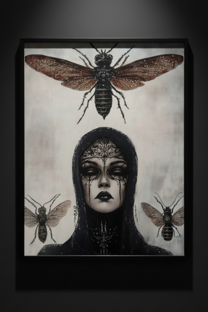 The Bee Veil, art print