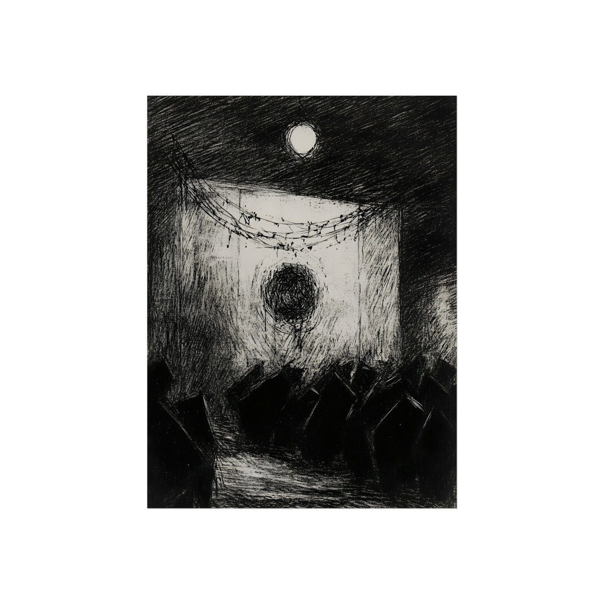 The Black Assembly, art print, view 2