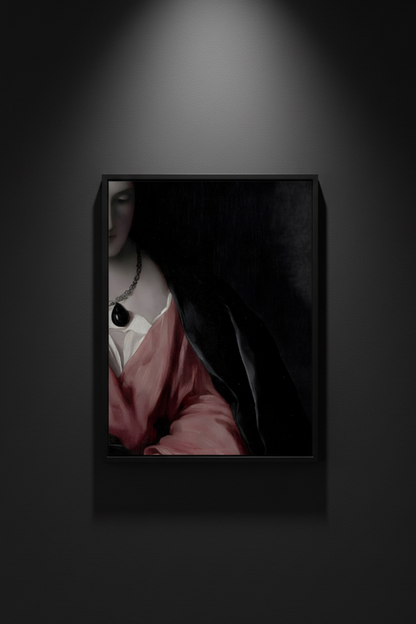 The Black Pendant, fine art paper print