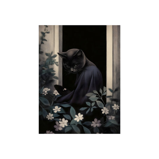 The Cat in the Garden Door, art print, view 2