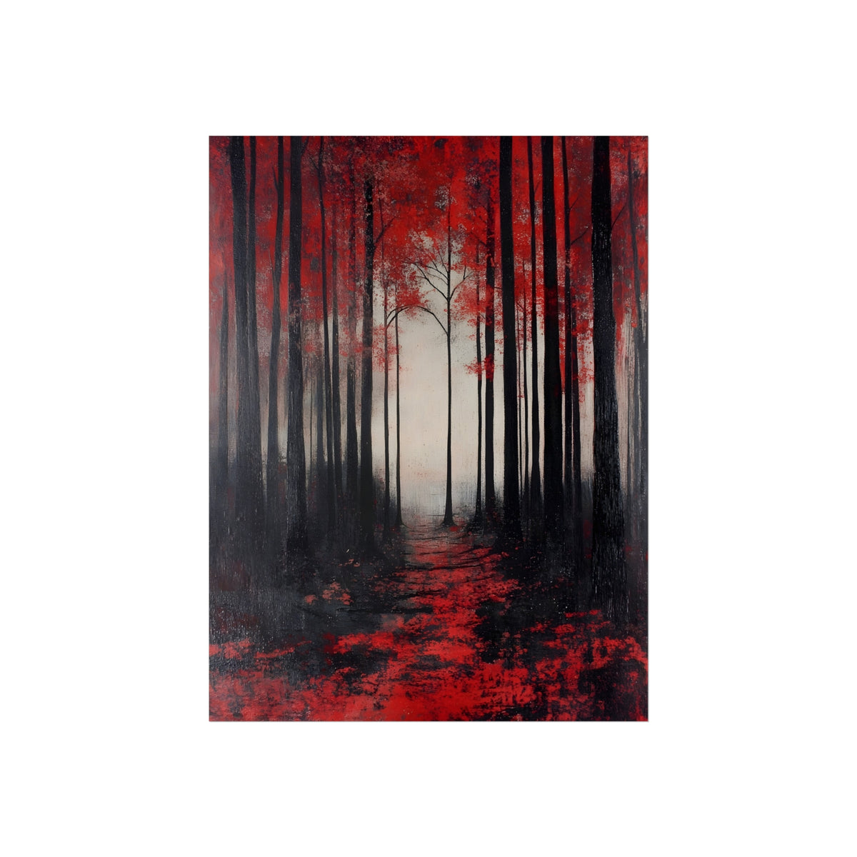The Crimson Forest Path, art print, view 4
