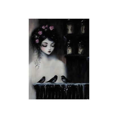 The Crow's Lament fine art paper print detail