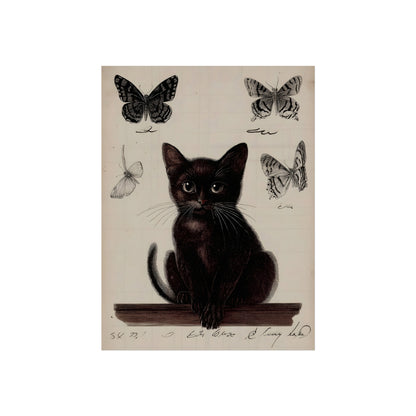 The Familiar's Cabinet | Gothic Botanical Fine Art Paper Print fine art paper print mockup