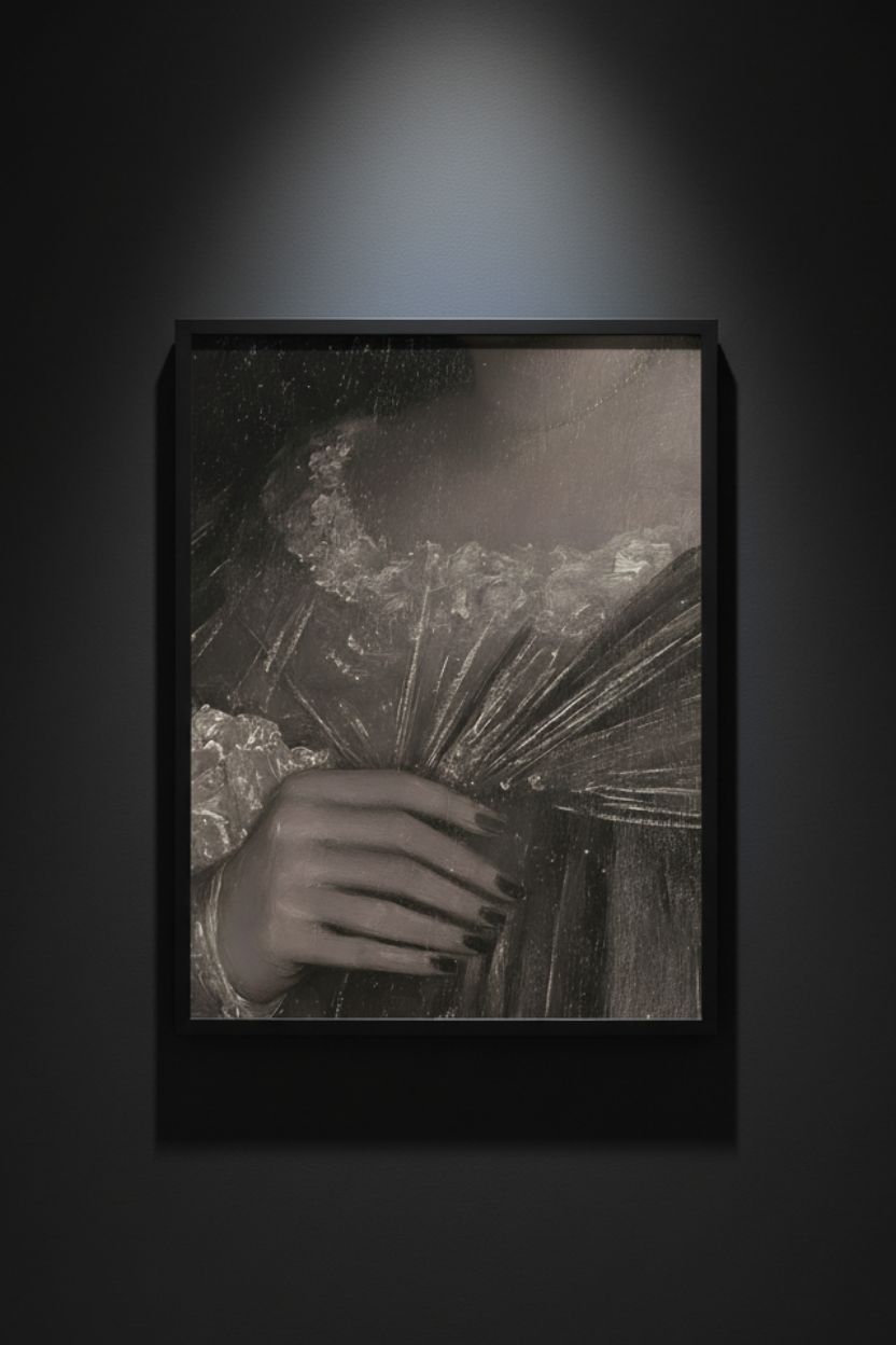 The Fan in Her Hand, art print