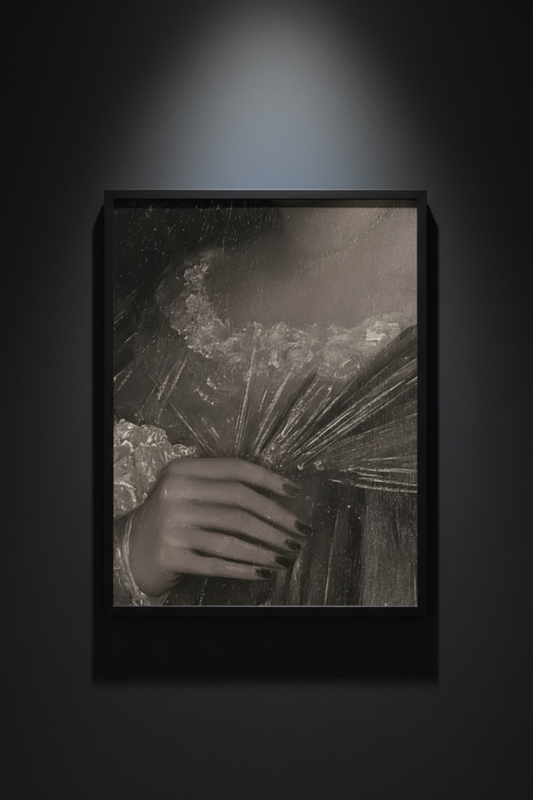 The Fan in Her Hand, art print