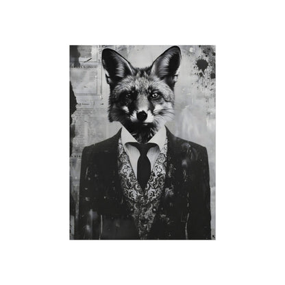 The Fox Gentleman fine art paper print detail