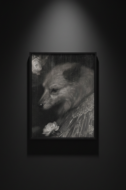 The Fox in Lace, art print
