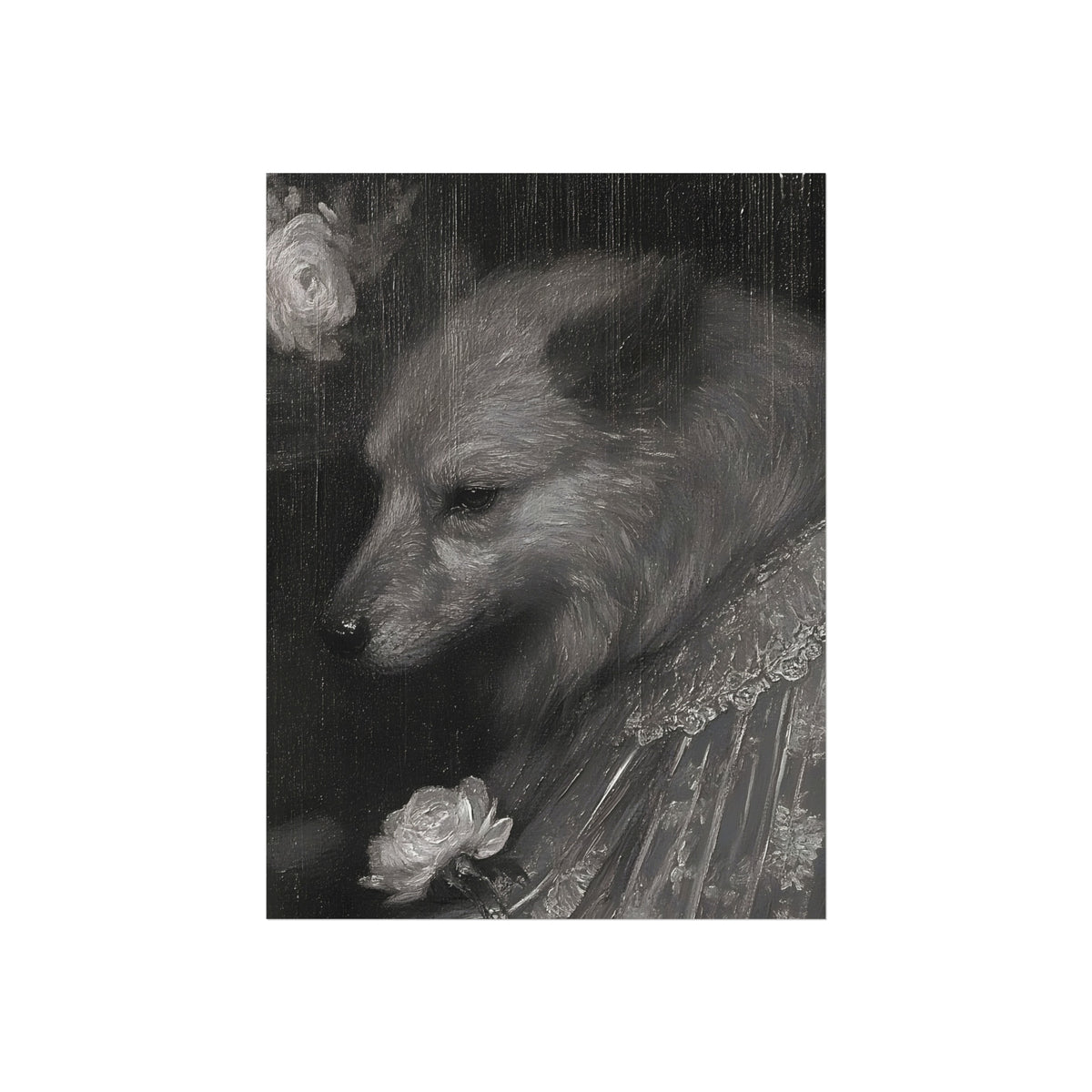 The Fox in Lace, art print, view 3