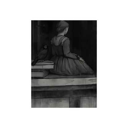 The Girl and the Crow, art print, view 2