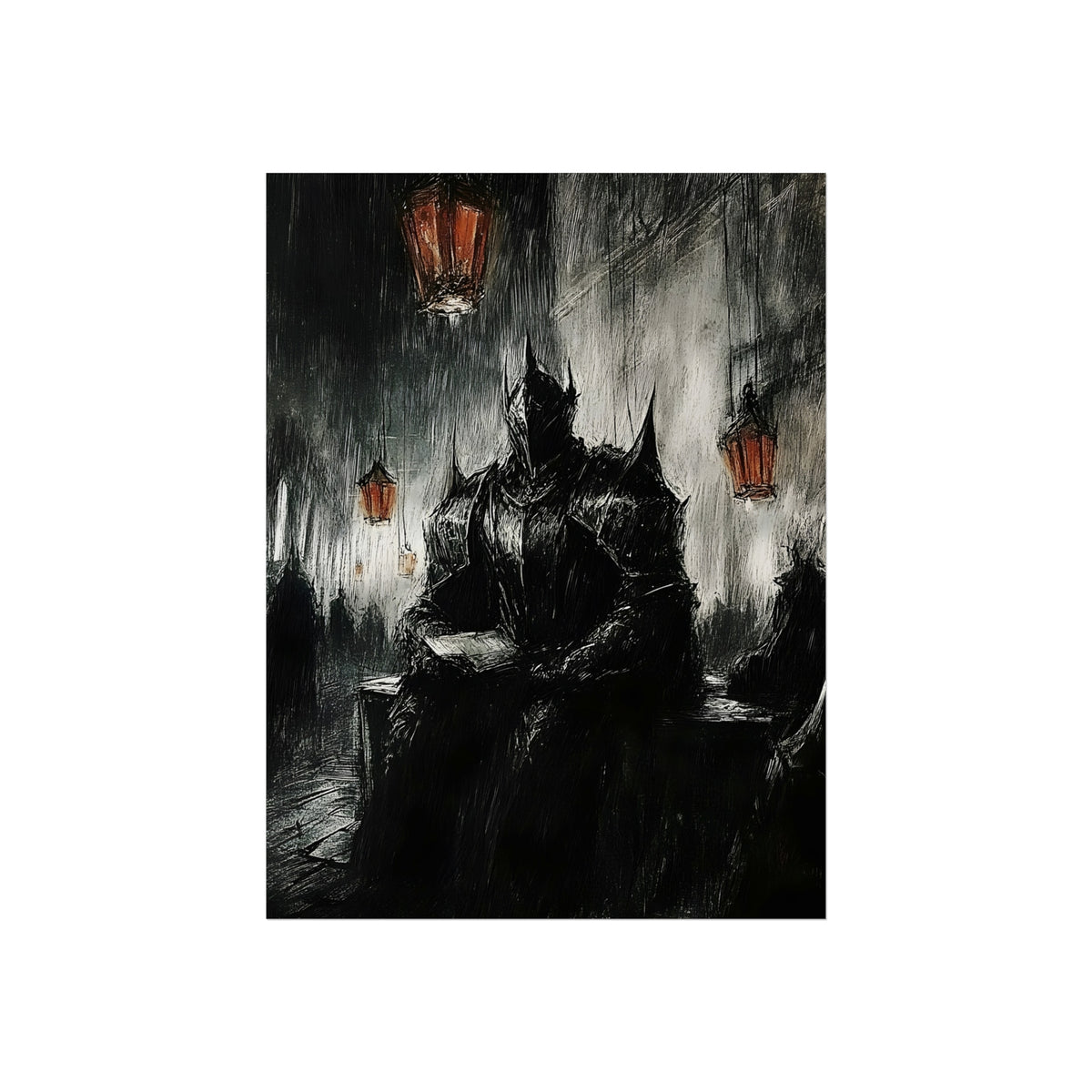 The Horned Sentinel, art print, view 2