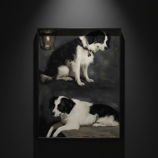 The Hounds at Rest, art print