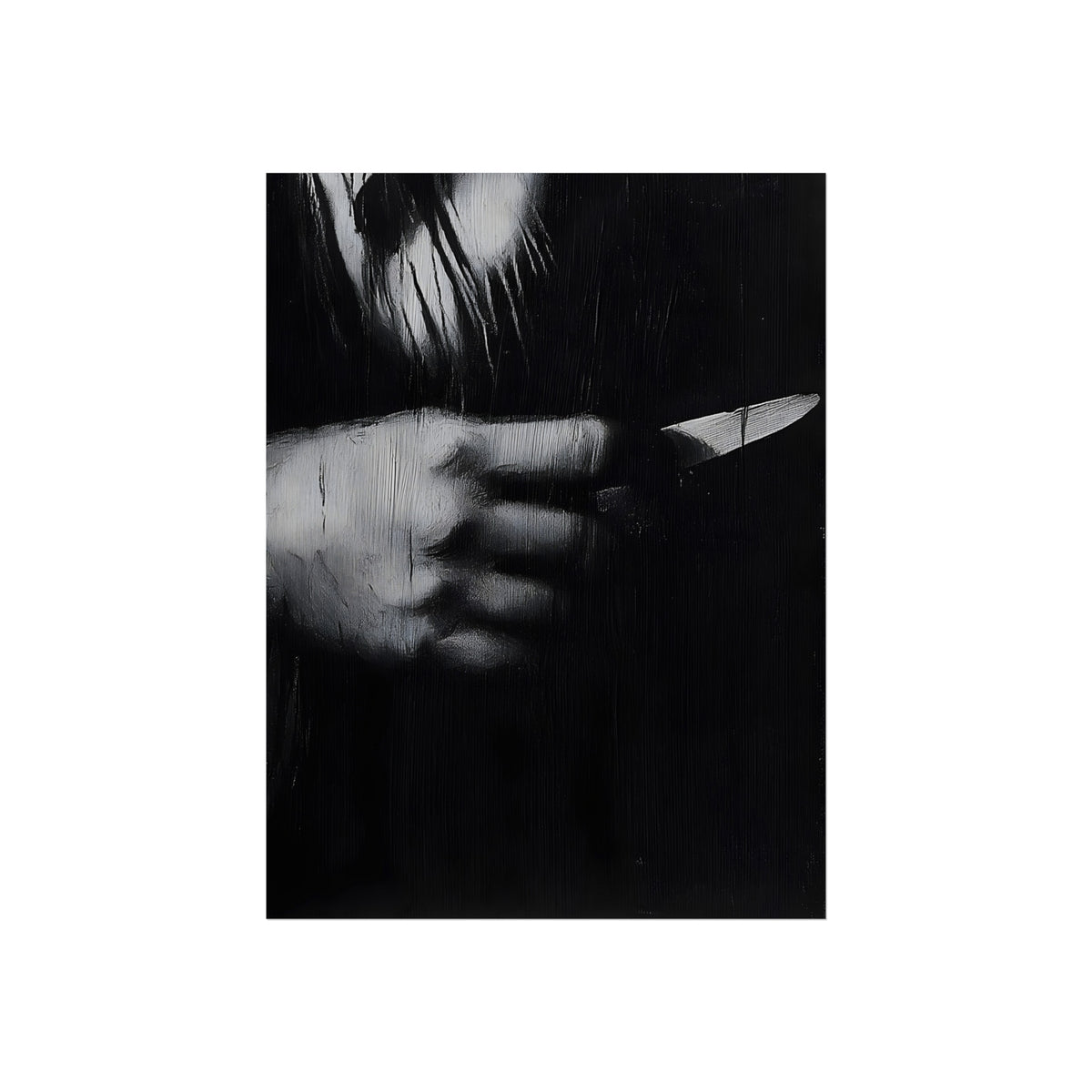 The Knife in Hand, art print, view 2