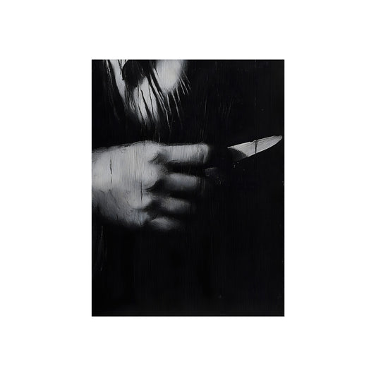 The Knife in Hand, art print, view 2